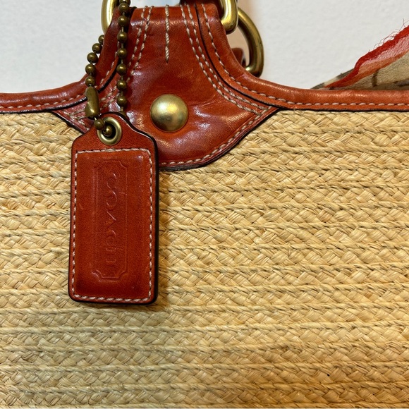 Coach Straw Tote - Picture 9 of 15